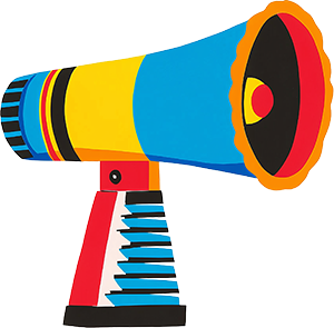 testimonial megaphone