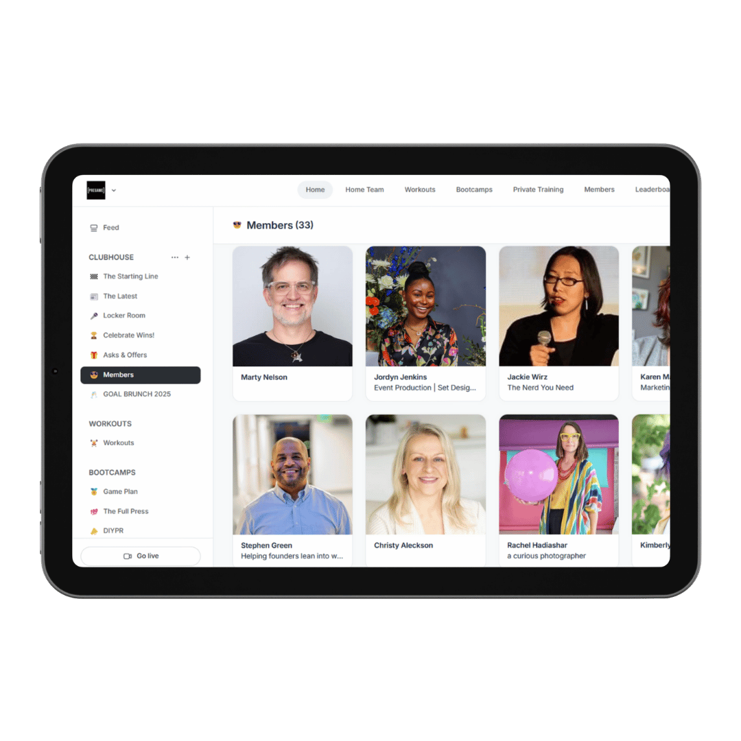 POD - Members on iPad