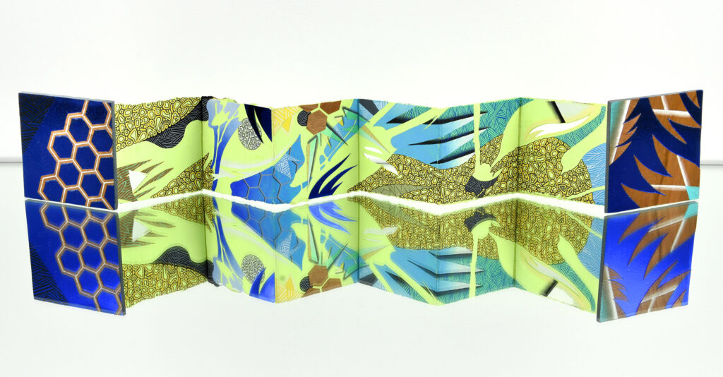 Peter D. Gerakaris, Chartreuse Garden Accordion Book